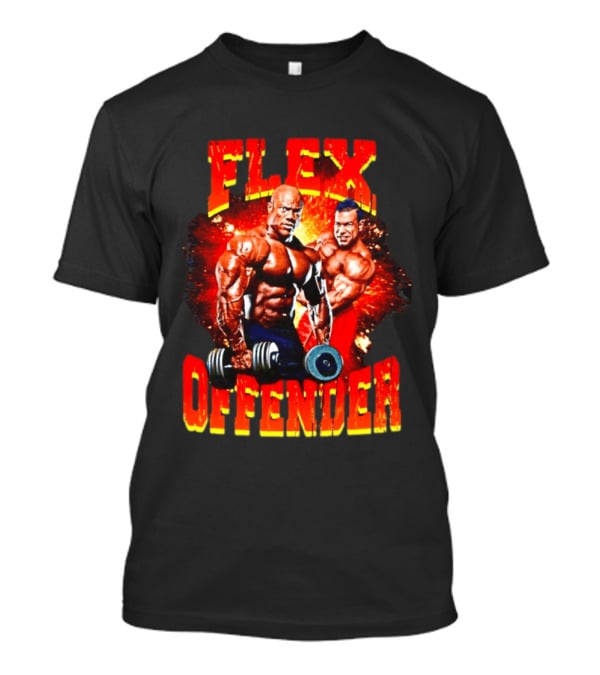 Flex Offender Bodybuilders With Dumbbells Explosion T-Shirt
