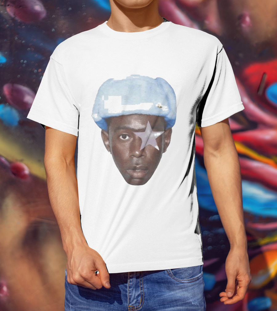 Tyler The Creator Starboy Surreal Blue Hat Star Eye T-Shirt