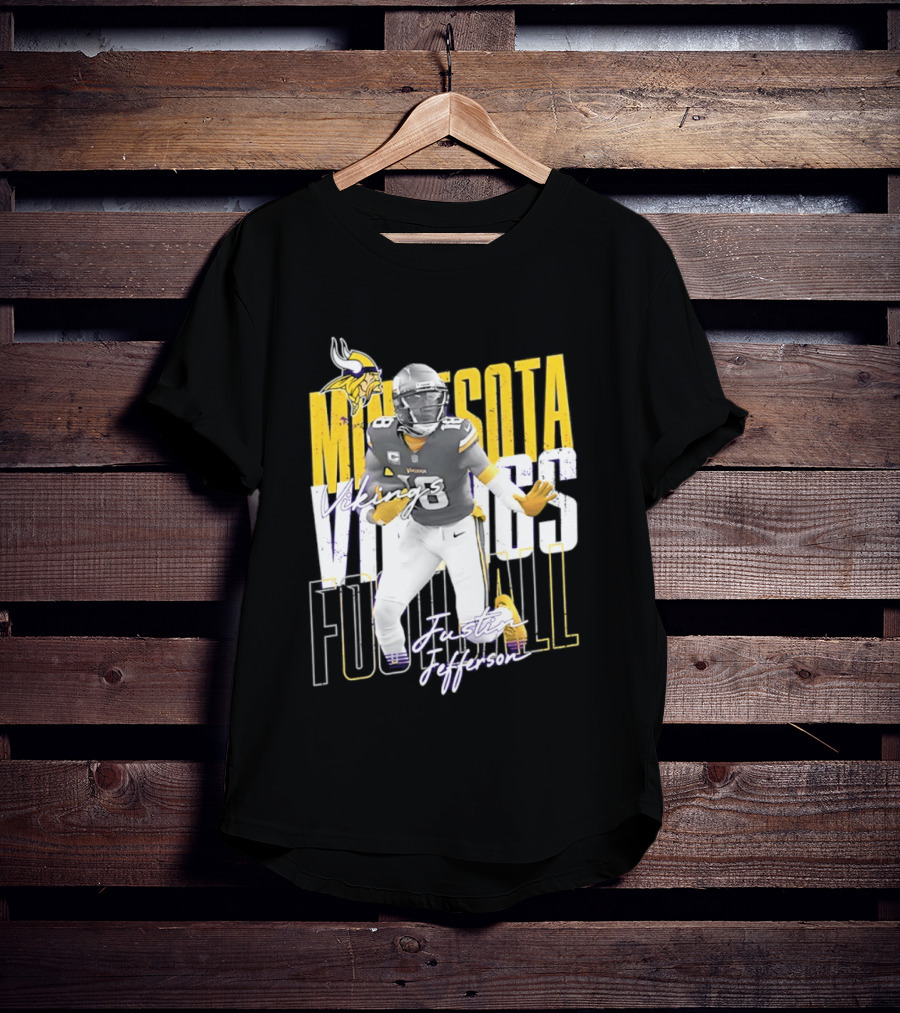 Minnesota Vikings Football Legends Justin Jefferson Iconic 18 T-Shirt