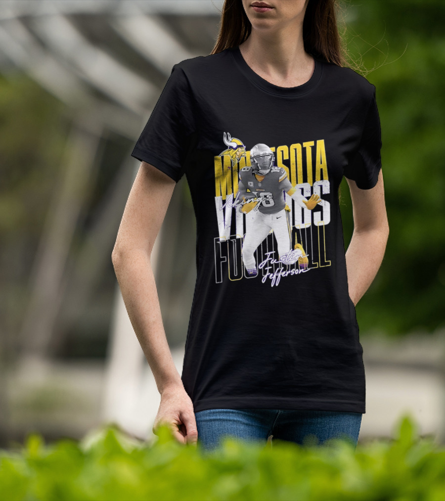Minnesota Vikings Football Legends Justin Jefferson Iconic 18 T-Shirt