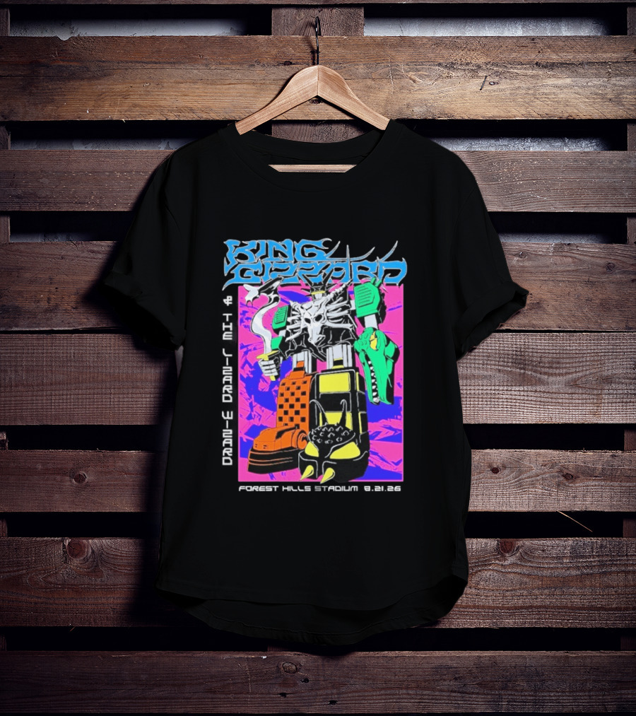 King Gizzard And The Lizard Wizard Forest Hills NY Night 2 August 21 2026 Stadium Show T-Shirt