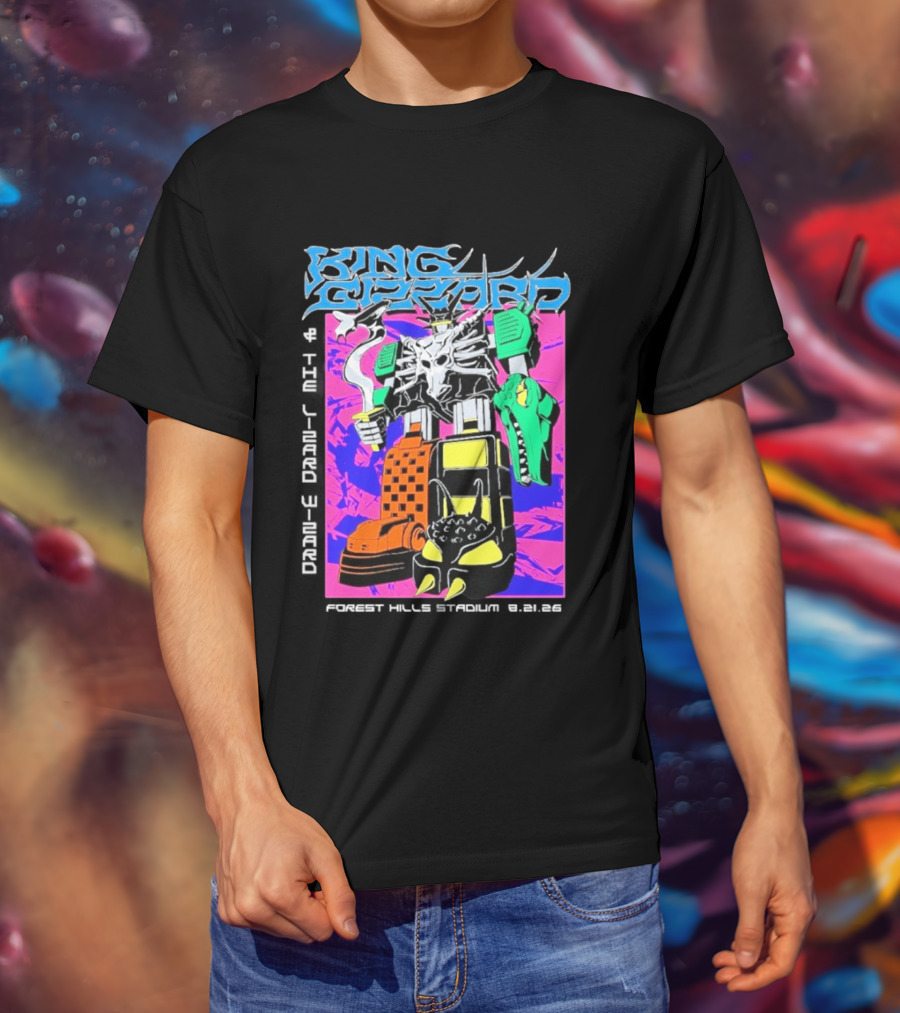 King Gizzard And The Lizard Wizard Forest Hills NY Night 2 August 21 2026 Stadium Show T-Shirt