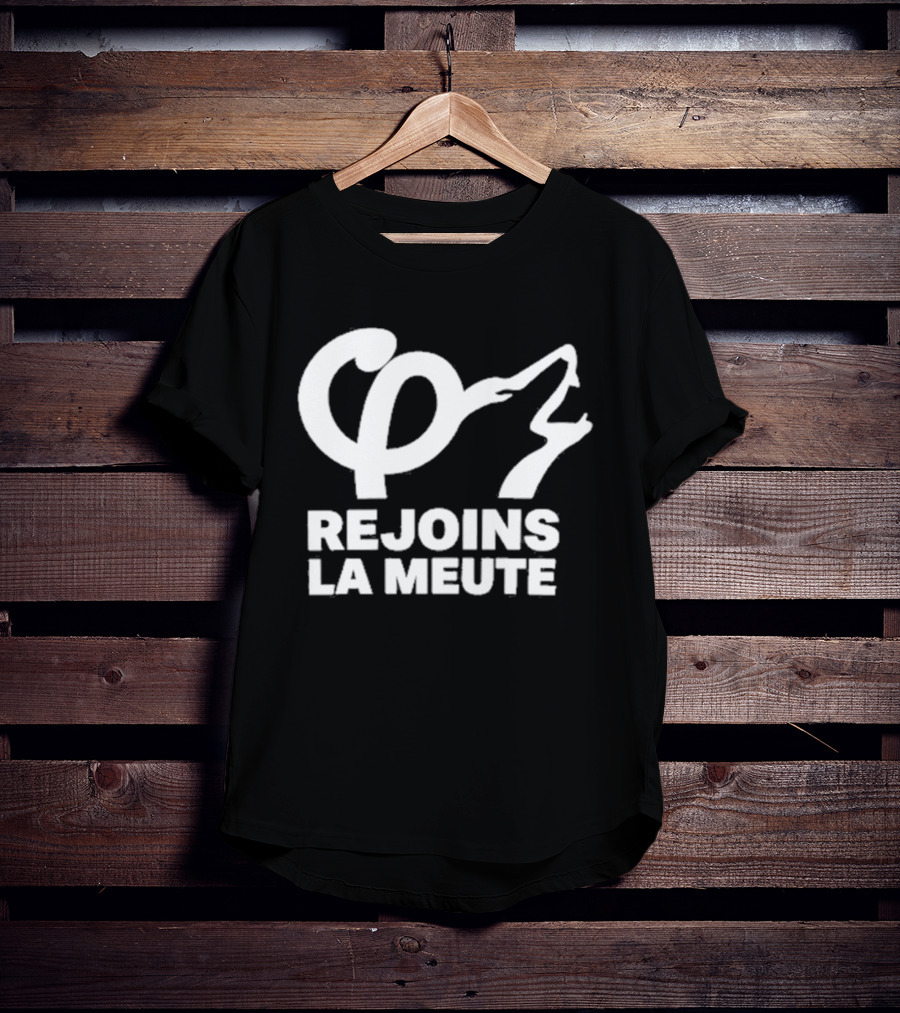 Rejoins La Meute Wolf Call Bold White T-Shirt