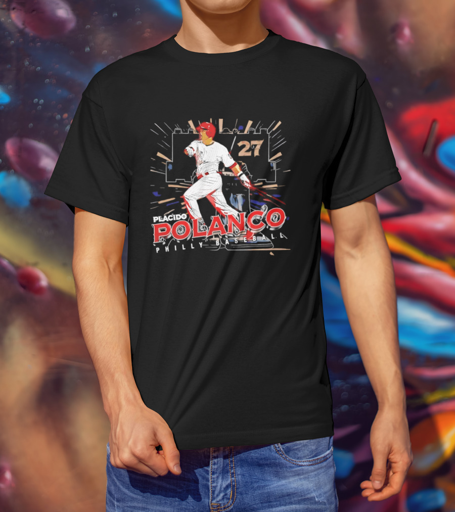 Placido Polanco 27 Philadelphia Phillies Baseball Player T-Shirt