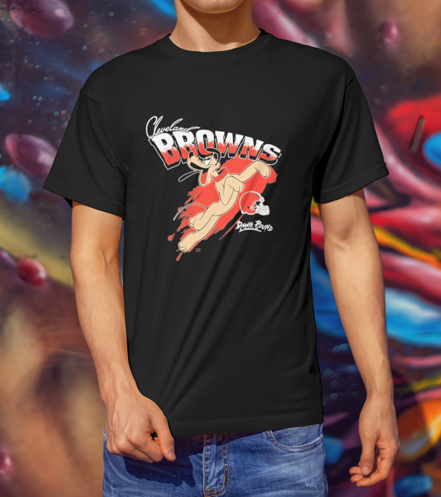 Cleveland Browns Pluto Disney Character Collaboration 2026 T-Shirt