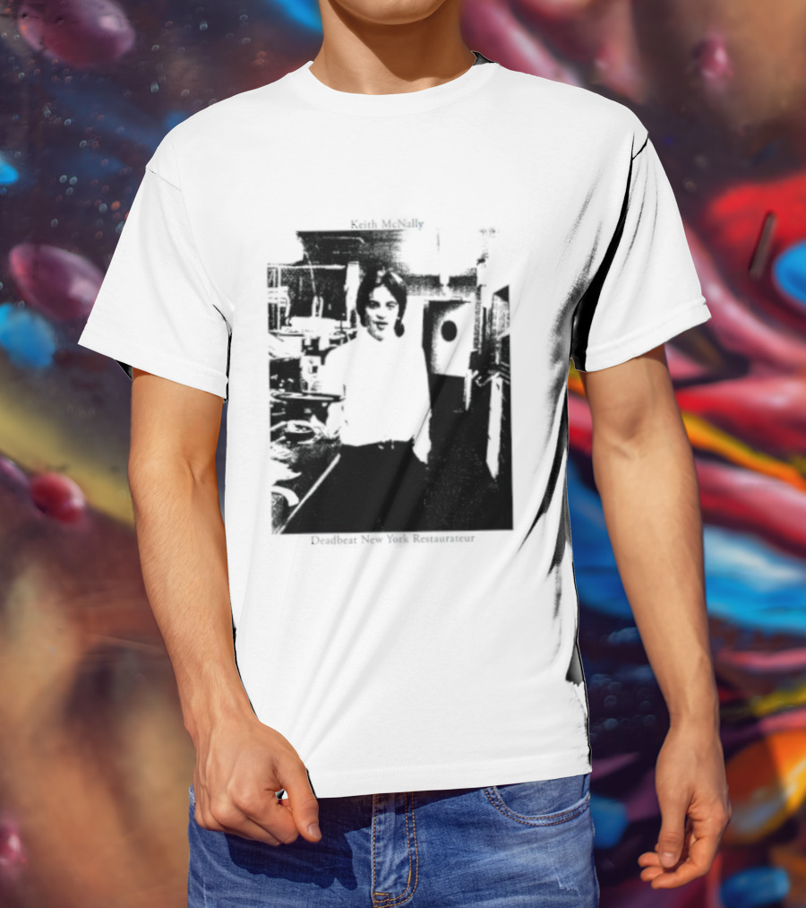 Keith McNally Dead Beat New York Restaurateur Black And White T-Shirt