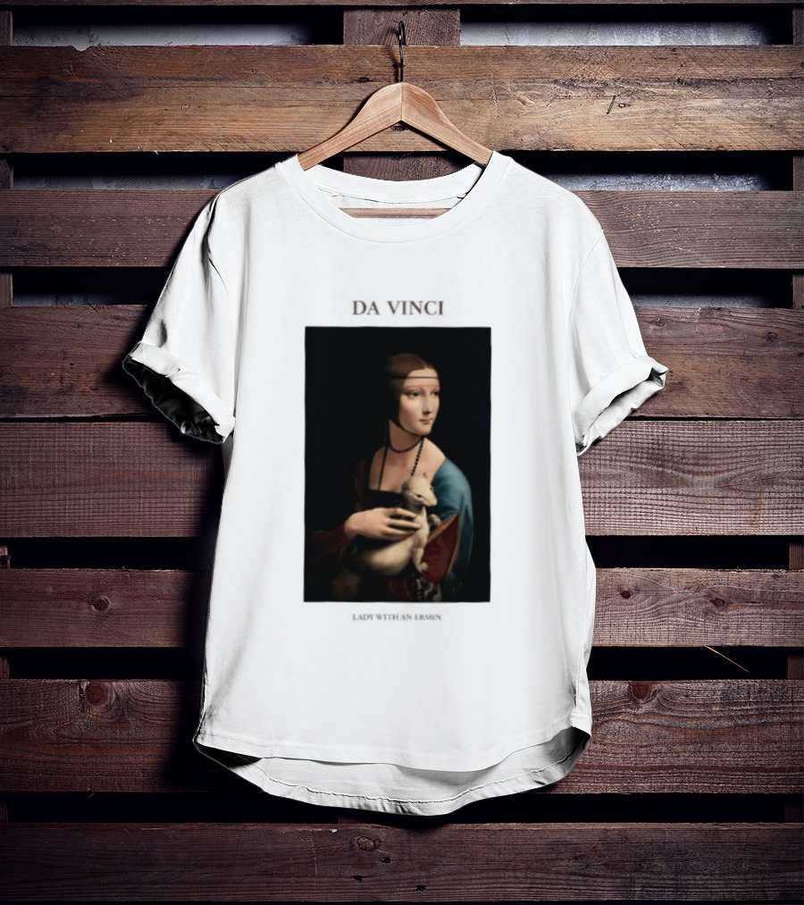 Lady With An Ermine Leonardo Da Vinci Painting Da Vinci T-Shirt