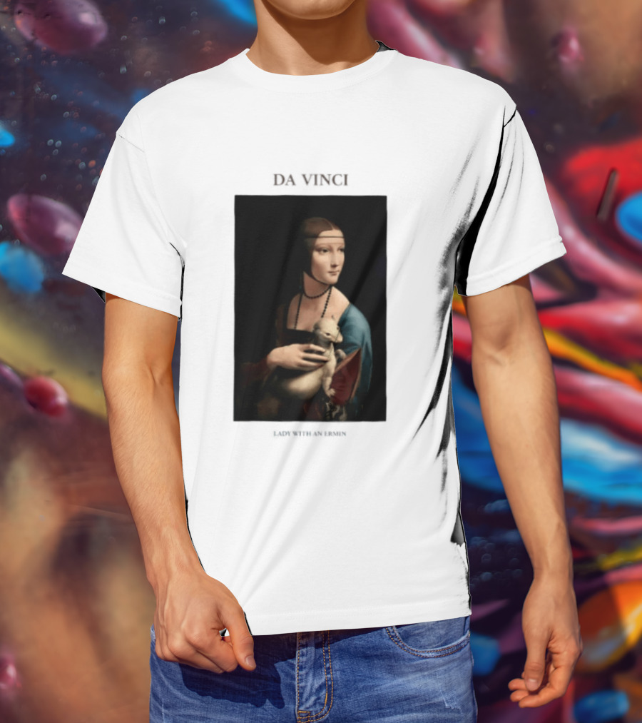 Lady With An Ermine Leonardo Da Vinci Painting Da Vinci T-Shirt