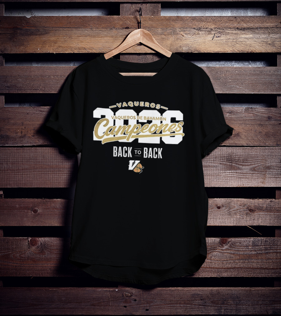 Vaqueros De Bayamon Campeones 2026 Back To Back T-Shirt
