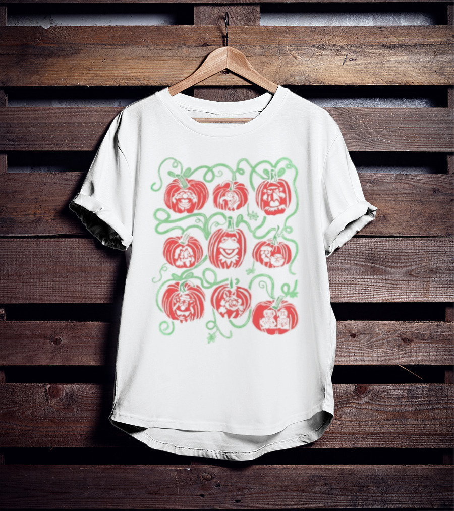 Puppet Pumpkins Muppets Halloween Collage T-Shirt