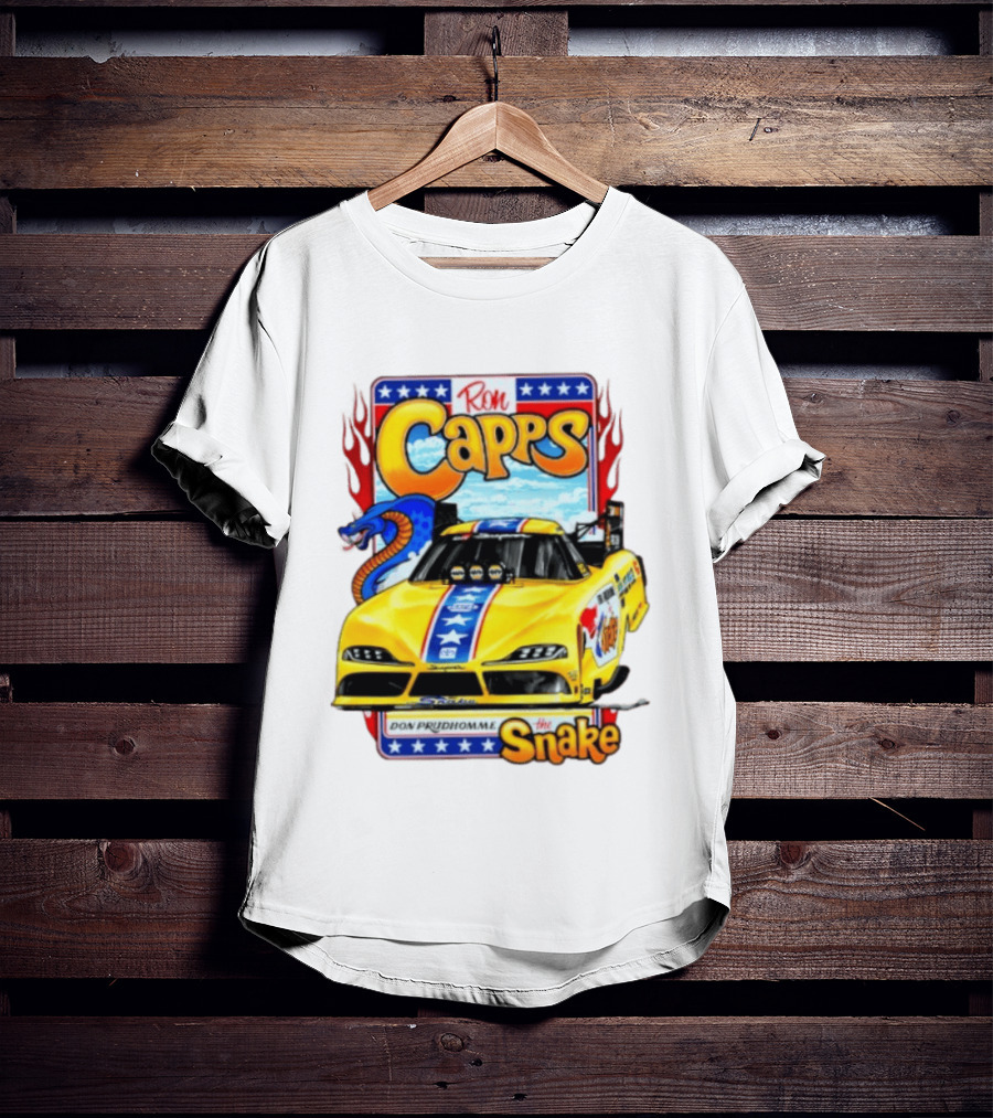 Ron Capps Don Prudhomme The Snake Toyota GR Supra Racing Car T-Shirt
