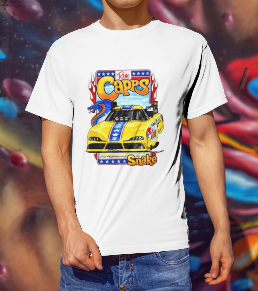 Ron Capps Don Prudhomme The Snake Toyota GR Supra Racing Car T-Shirt