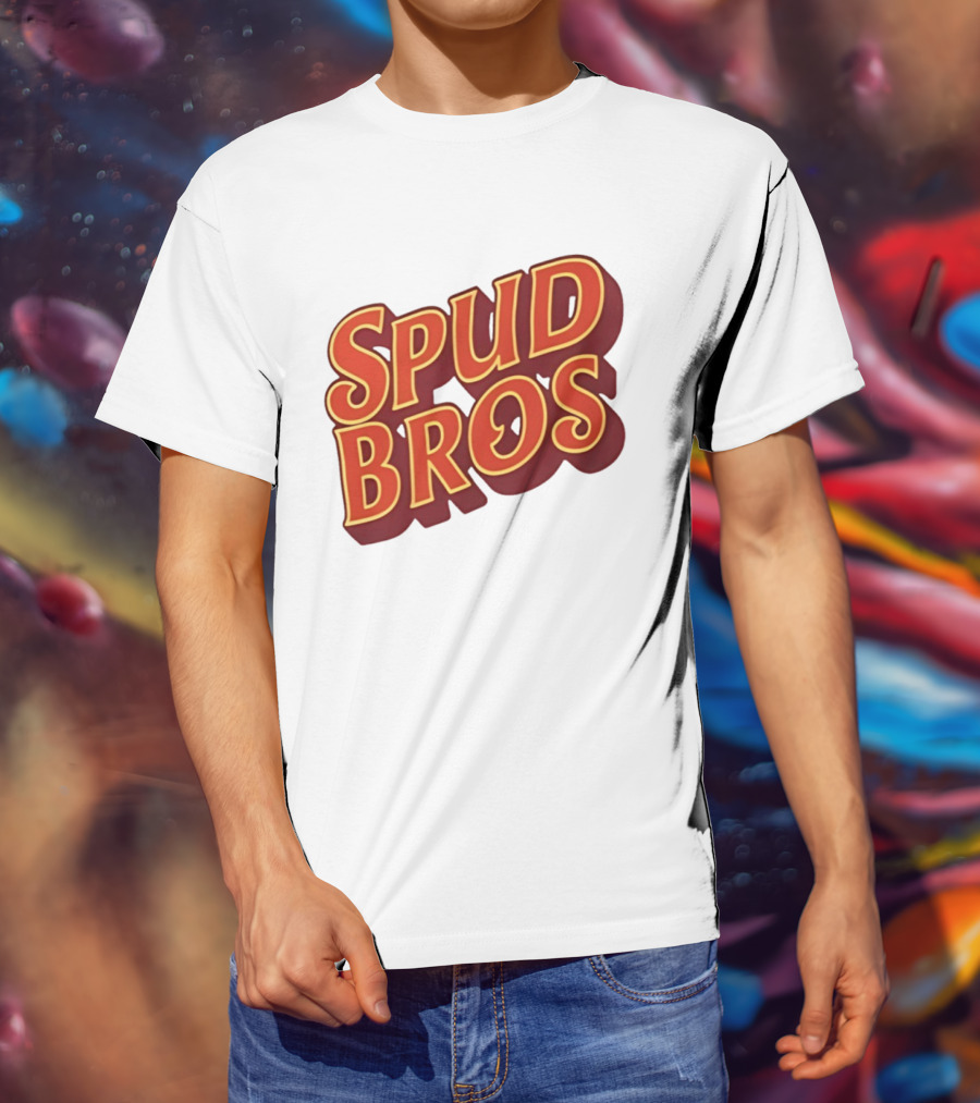 Spud Bros Joe Tessitore Playful Retro Font T-Shirt