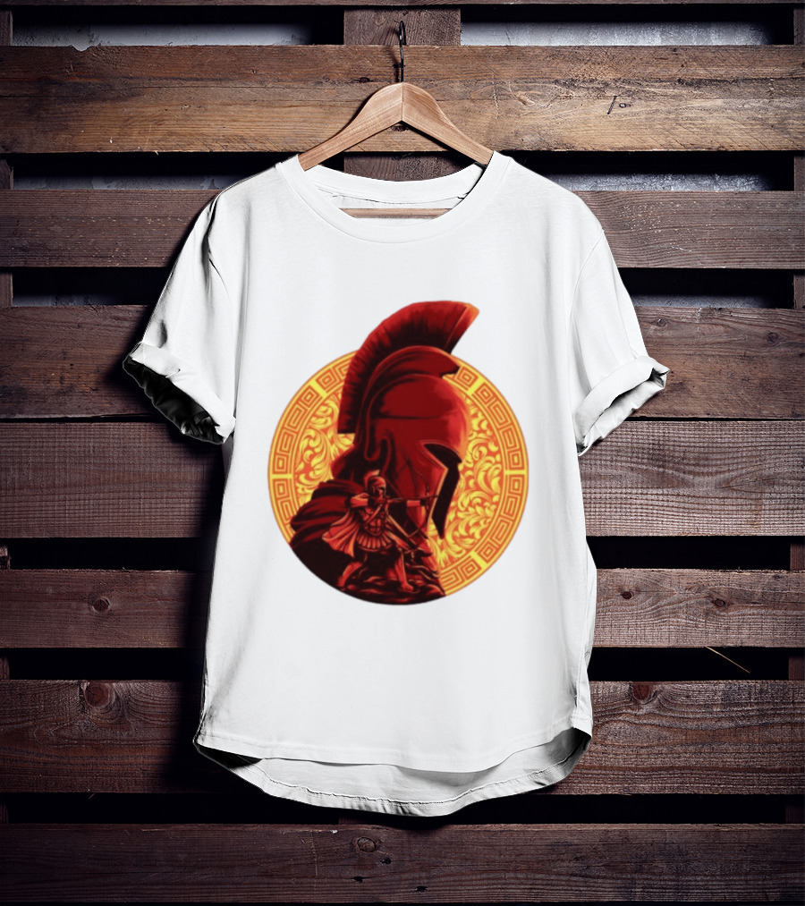 The Odyssey Spartan Warrior Archer Greek Helmet Mythology Heroic T-Shirt