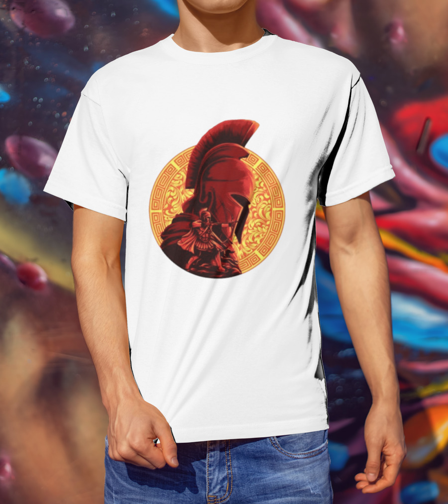 The Odyssey Spartan Warrior Archer Greek Helmet Mythology Heroic T-Shirt