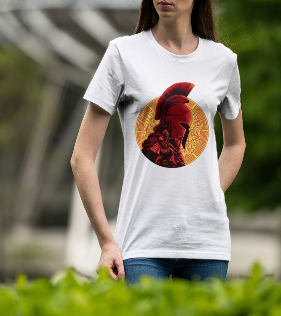 The Odyssey Spartan Warrior Archer Greek Helmet Mythology Heroic T-Shirt