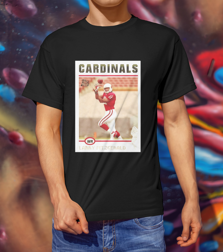 CARDINALS Larry Fitzgerald WR Topps Rookie Card T-Shirt