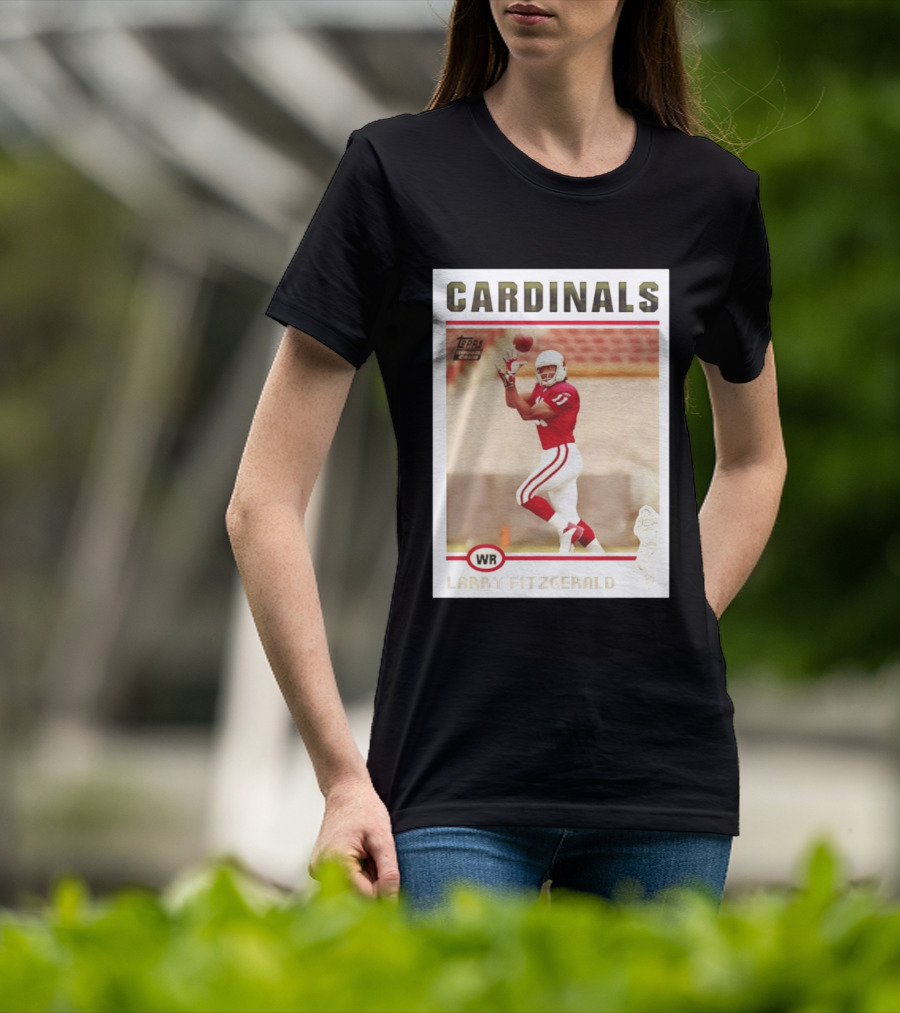 CARDINALS Larry Fitzgerald WR Topps Rookie Card T-Shirt