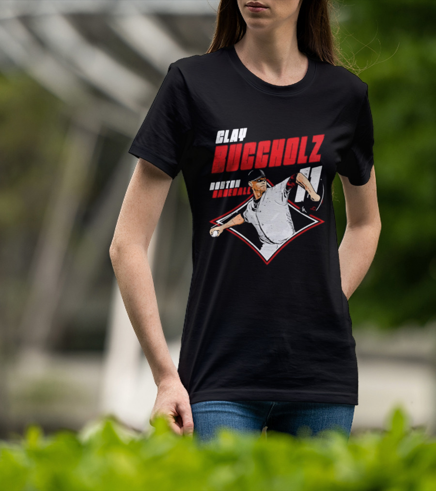 Clay Buccholz 11 Boston Red Sox Pitching Legend T-Shirt