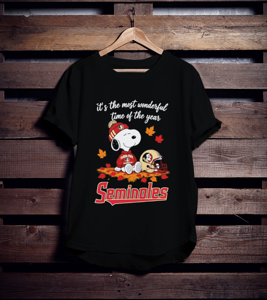 It's The Most Wonderful Time Of The Year Snoopy Florida State Seminoles T-Shirt