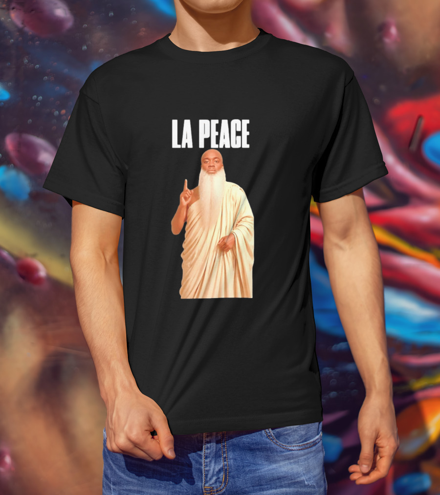 Kai Cenat La Peace Meme Togalike Robe And Beard T-Shirt