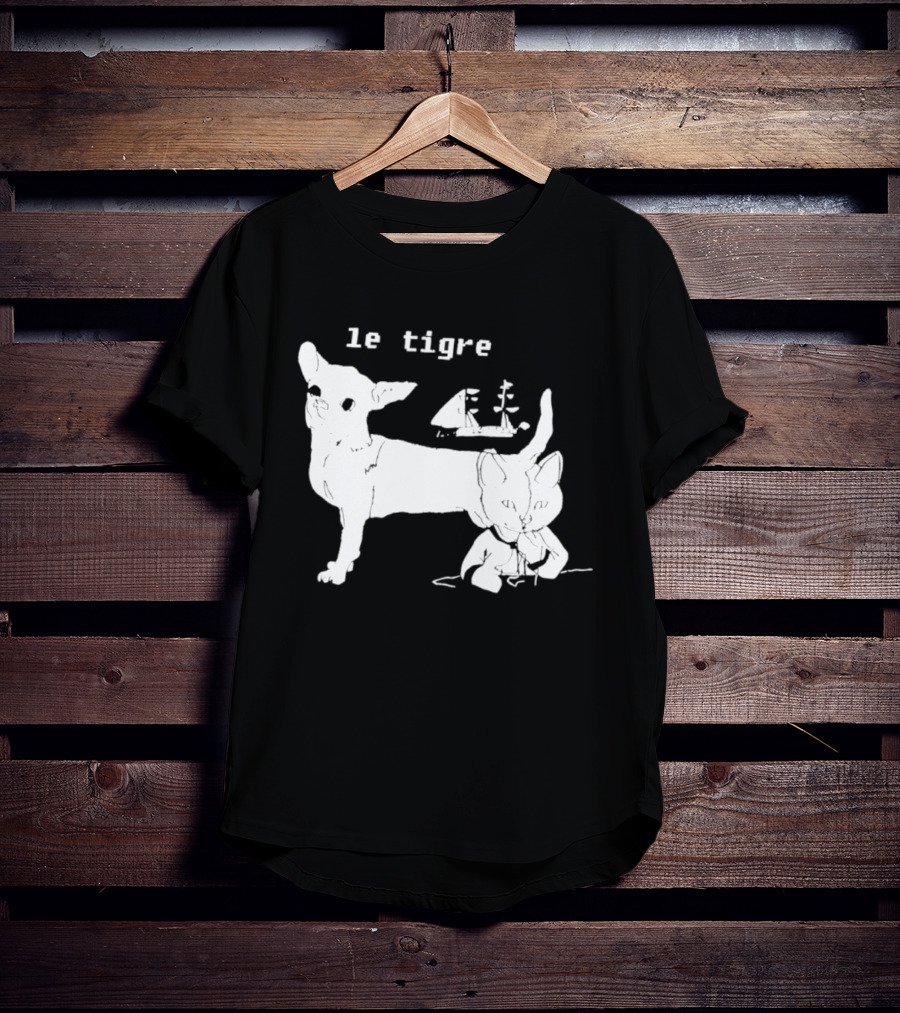Le Tigre Chihuahua Cat Ship Kathleen Hanna T-Shirt
