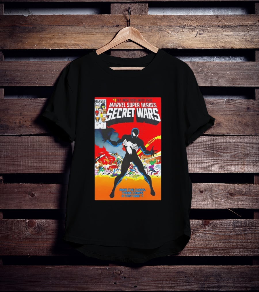Marvel Super Heroes Secret Wars Number 8 Black Costume Amid The Chaos There Comes A Costume T-Shirt