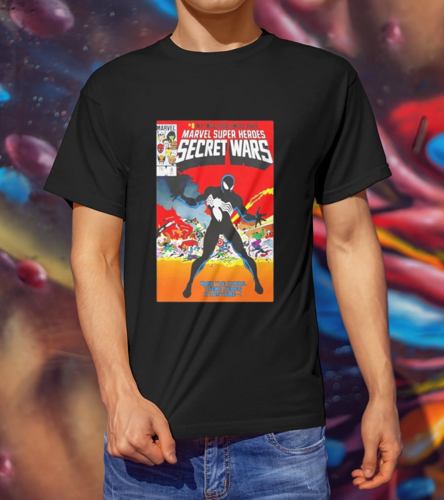 Marvel Super Heroes Secret Wars Number 8 Black Costume Amid The Chaos There Comes A Costume T-Shirt
