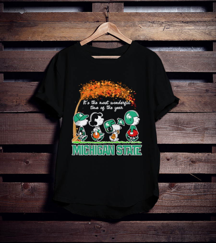 Michigan State Peanuts It's The Most Wonderful Time Of The Year Halloween 2026 T-Shirt