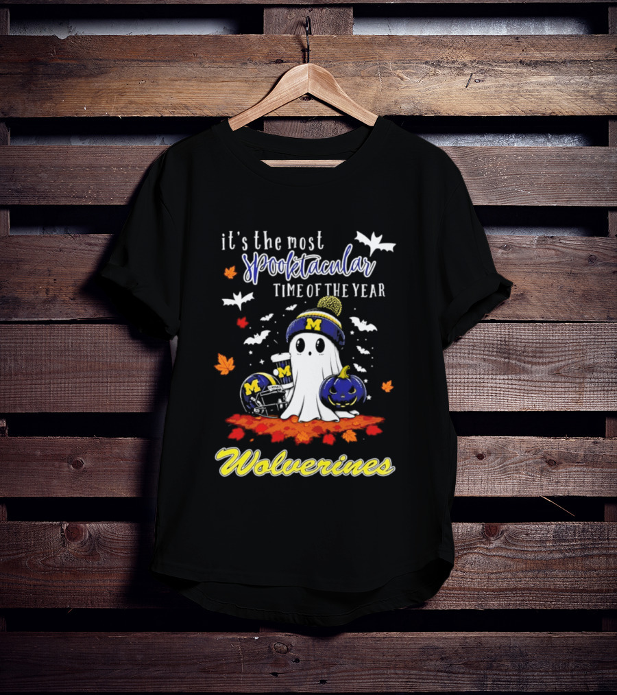 Michigan Wolverines Spooktacular Halloween Ghost Fest 2026 It's The Most Wonderful Time Of The Year T-Shirt