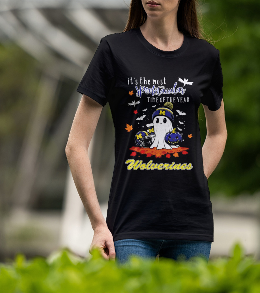 Michigan Wolverines Spooktacular Halloween Ghost Fest 2026 It's The Most Wonderful Time Of The Year T-Shirt