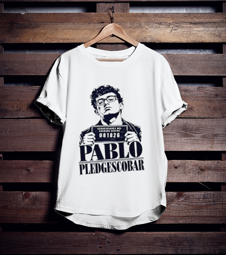 Agostino Abbatiello Pablo Pledgescobar Shot 081326 White Out T-Shirt