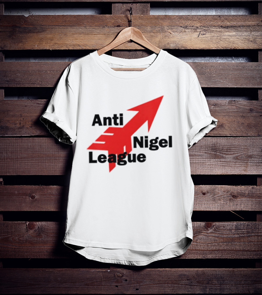 Anti Nigel League Arrow Text Gildan T-Shirt