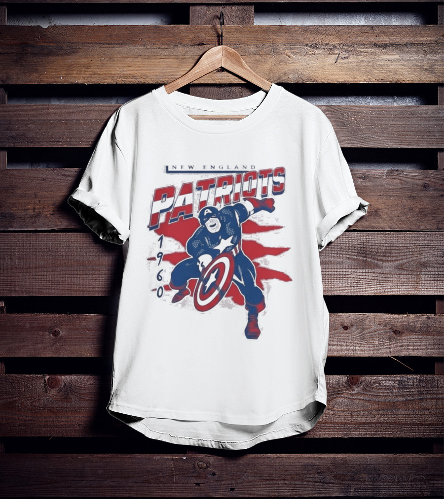 New England Patriots Captain America 2026 T-Shirt
