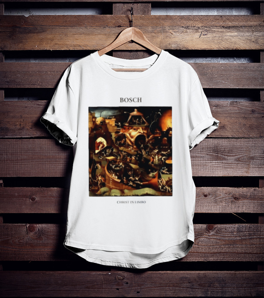 Hieronymus Bosch Christ In Limbo Medieval Painting Print T-Shirt