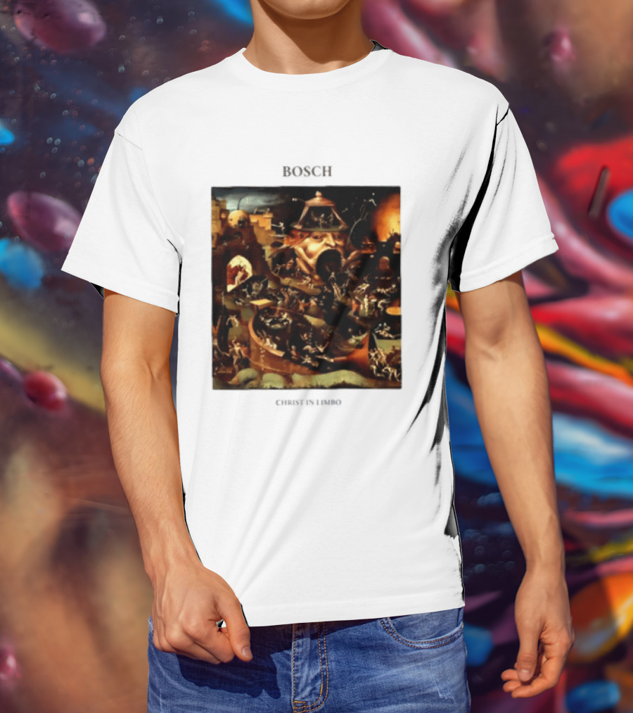 Hieronymus Bosch Christ In Limbo Medieval Painting Print T-Shirt