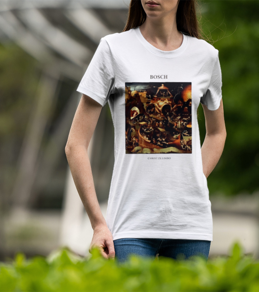 Hieronymus Bosch Christ In Limbo Medieval Painting Print T-Shirt