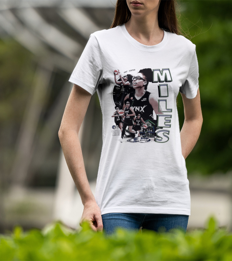 WNBA Olivia Miles Minnesota Lynx 2026 Basketball Collage T-Shirt