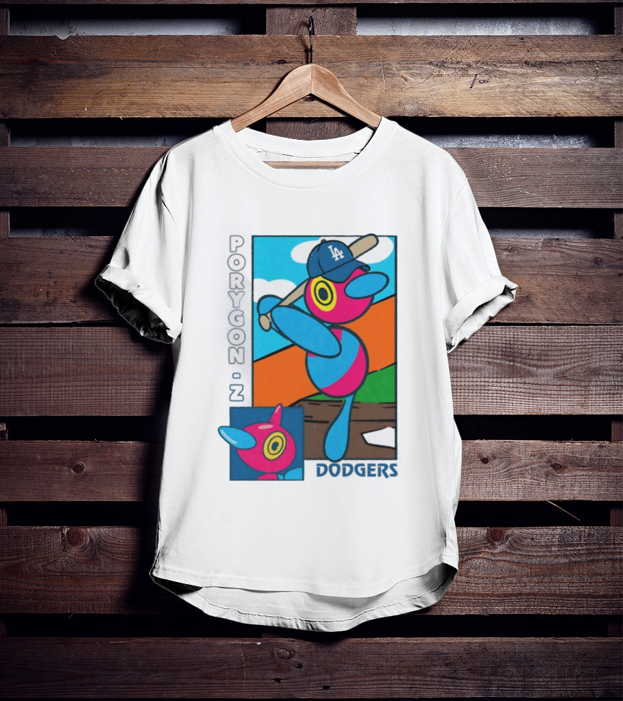 Porygon Z Los Angeles Dodgers Baseball Pokémon T-Shirt