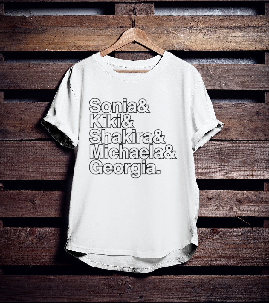 Washington Mystics 2026 WNBA Sonia Kiki Shakira Michaela Georgia T-Shirt