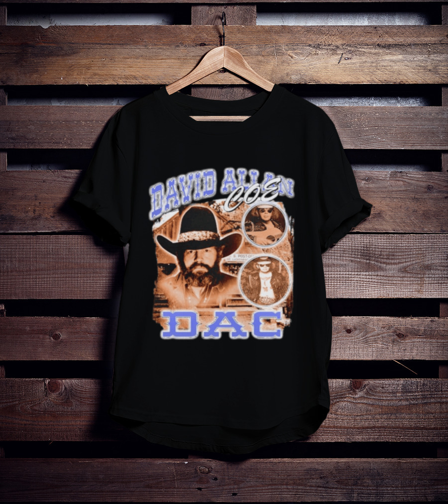 David Allan Coe DAC Cowboy Hat Sunglasses Collage T-Shirt