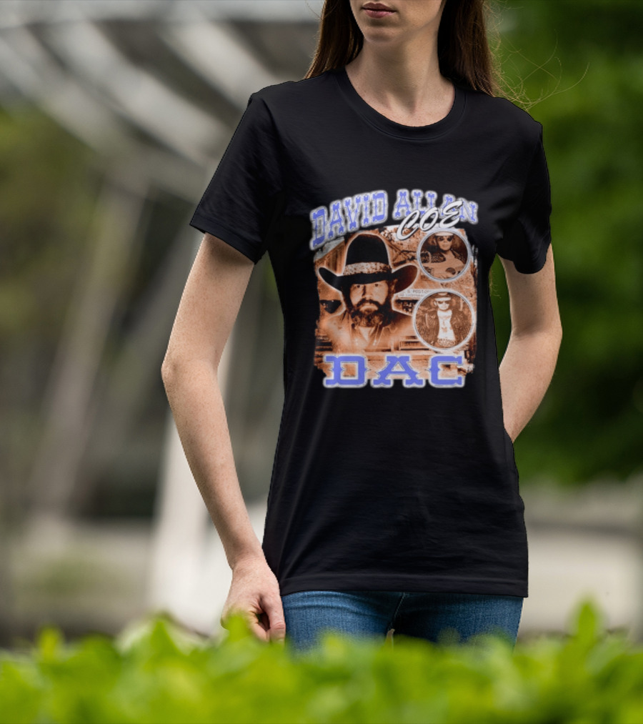 David Allan Coe DAC Cowboy Hat Sunglasses Collage T-Shirt
