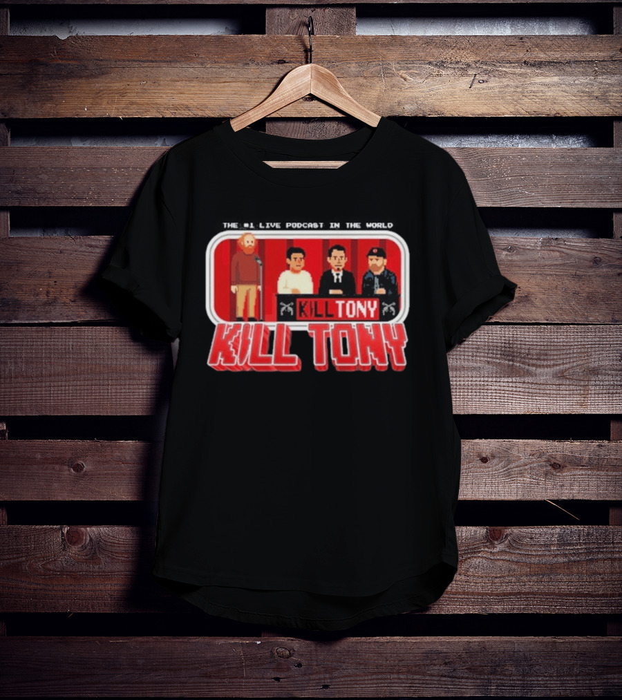 Kill Tony Podcast 8 Bit Pixel Art Comedy Panel T-Shirt