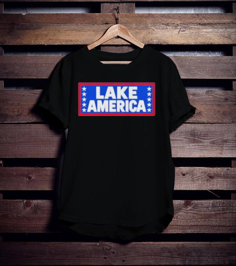 Lake America Patriotic Stars Political T-Shirt