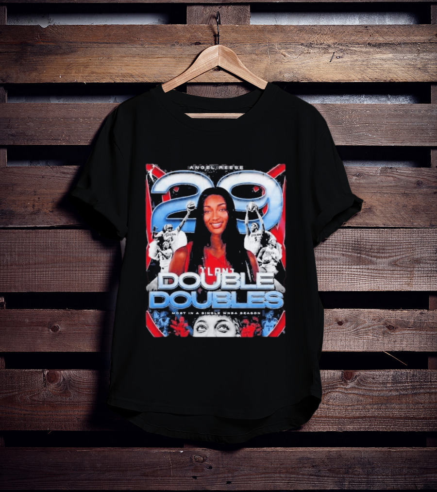 Angel Reese 29 Atlanta Dream Double Doubles Most In A Single WNBA Season T-Shirt