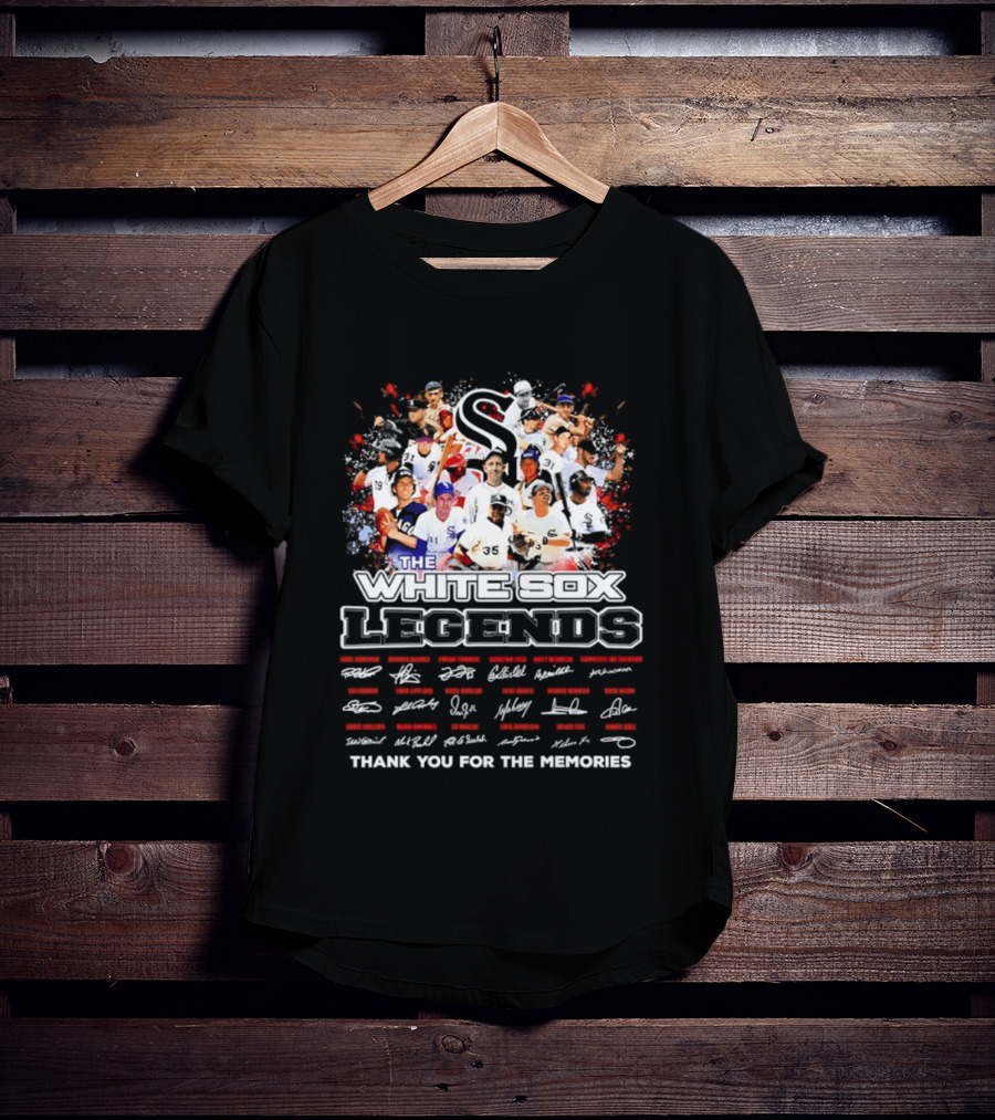 The Chicago White Sox Legends Thank You For The Memories Signatures T-Shirt
