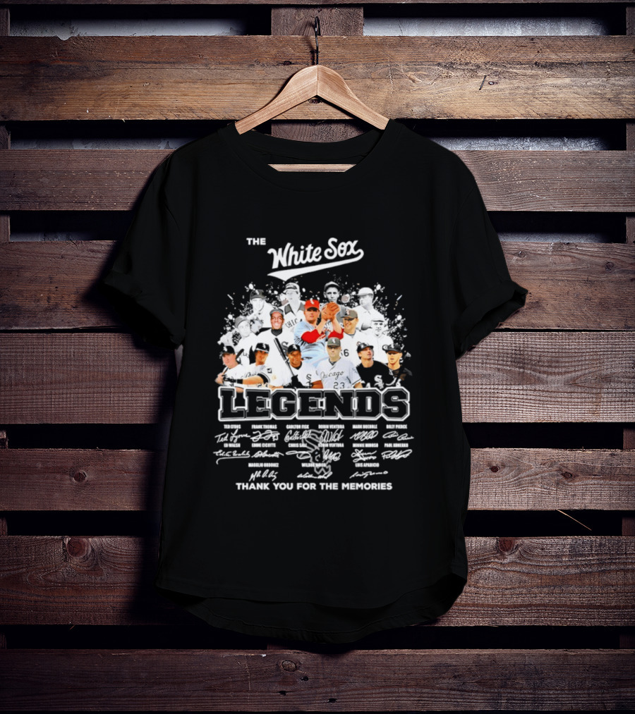 The White Sox Legends Thank You For The Memories Team Signatures T-Shirt
