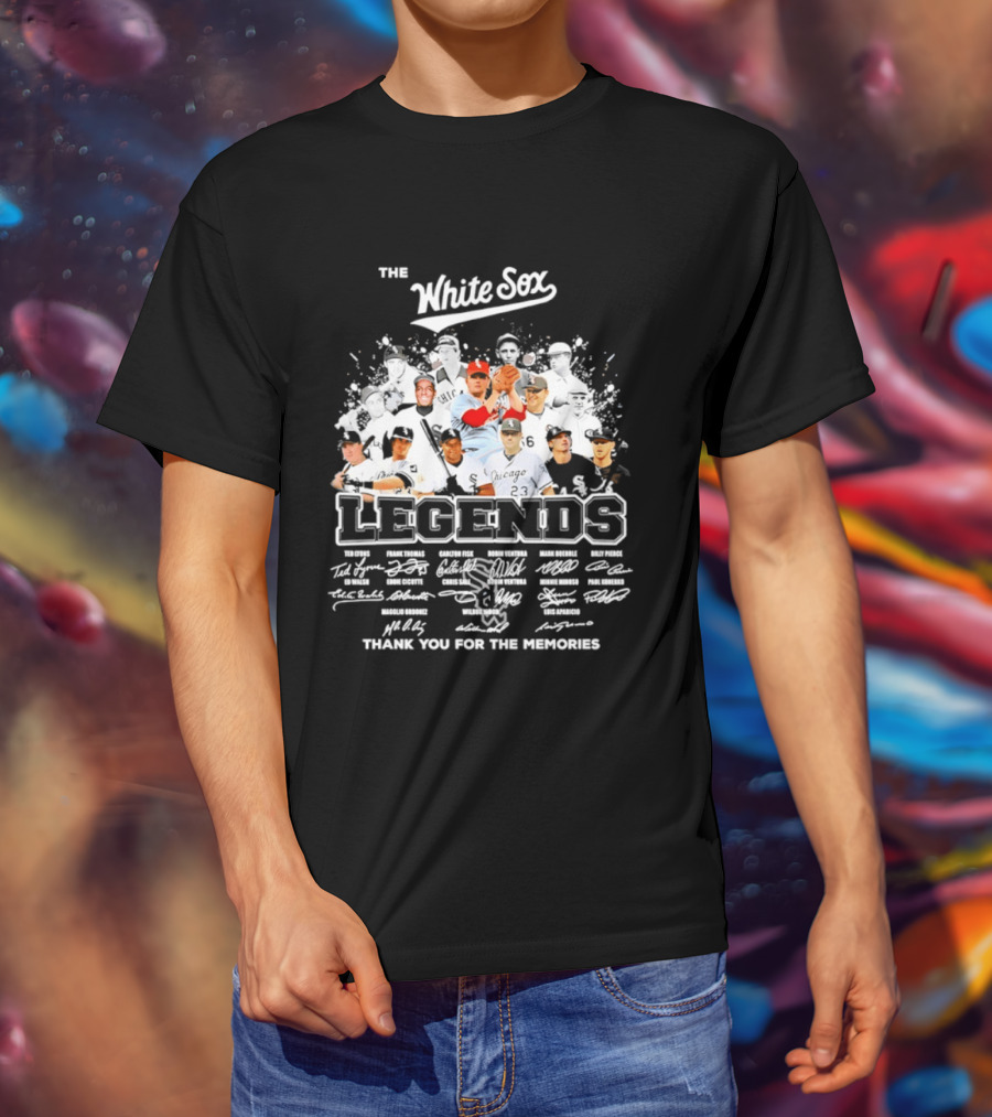 The White Sox Legends Thank You For The Memories Team Signatures T-Shirt