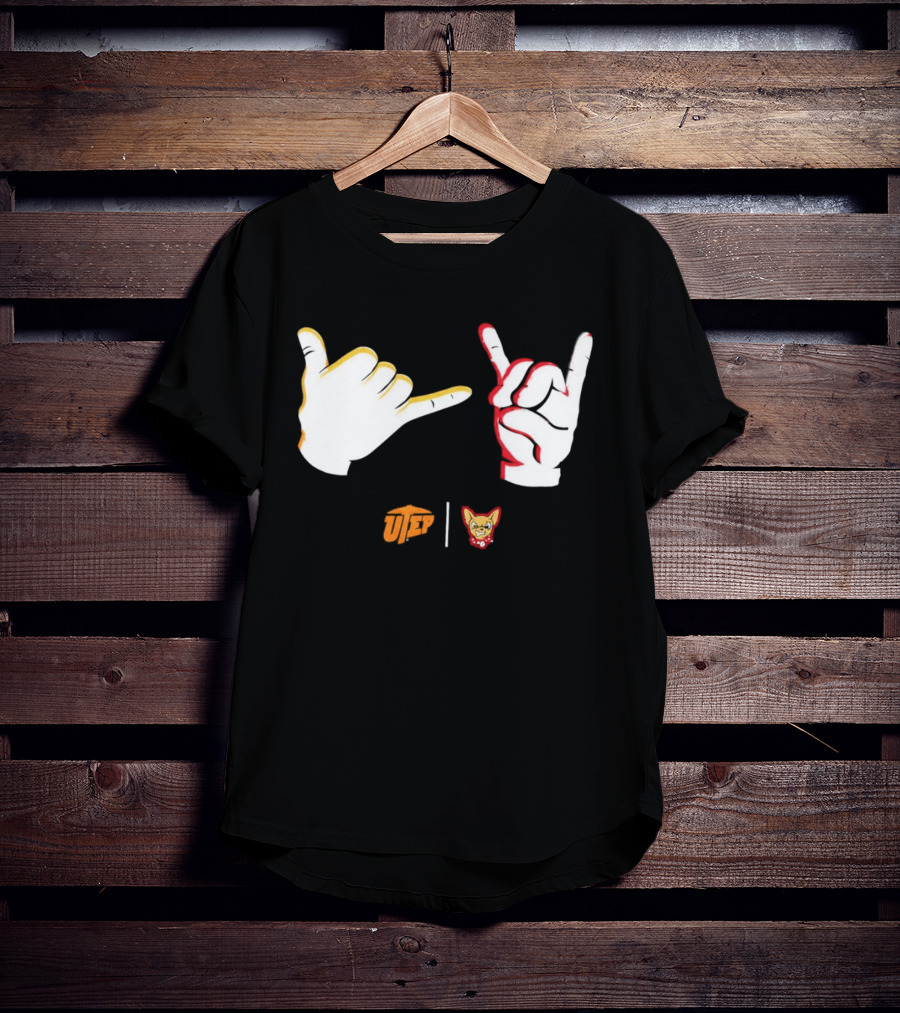 El Paso Chihuahuas Fear The Ears Hand Signs Gesture T-Shirt