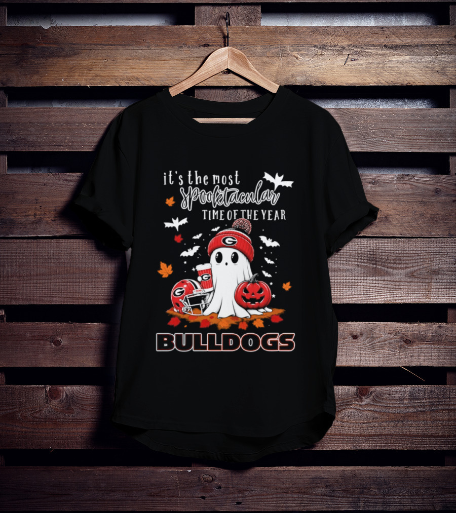 Georgia Bulldogs Halloween Ghost Wonderful Time Football Fan 2026 T-Shirt